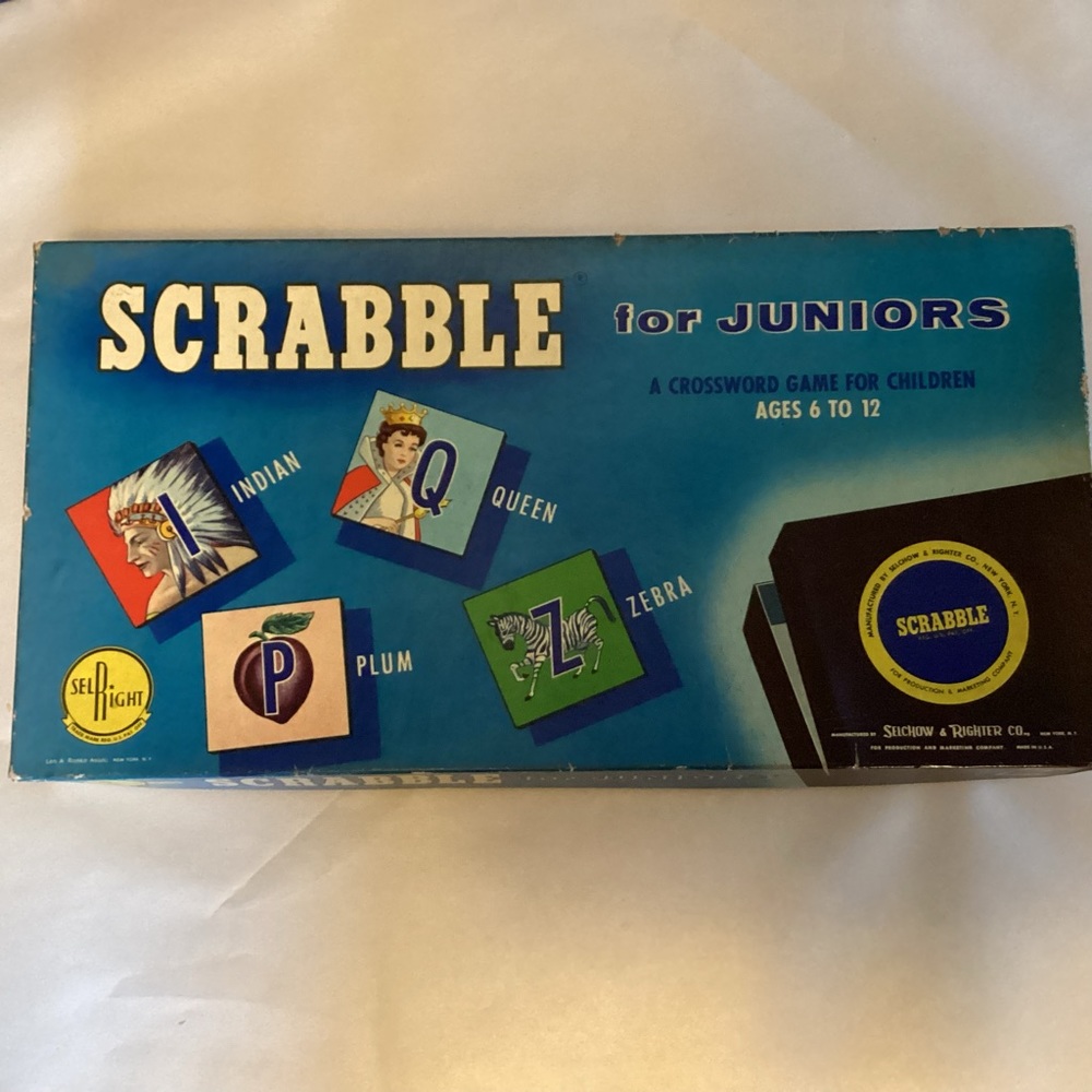 Vintage Scrabble for Juniors #18, by Selchow&Righter and Co.